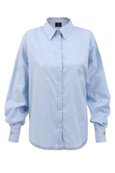 Classic Oversize Blue Striped Shirt via Urbankissed