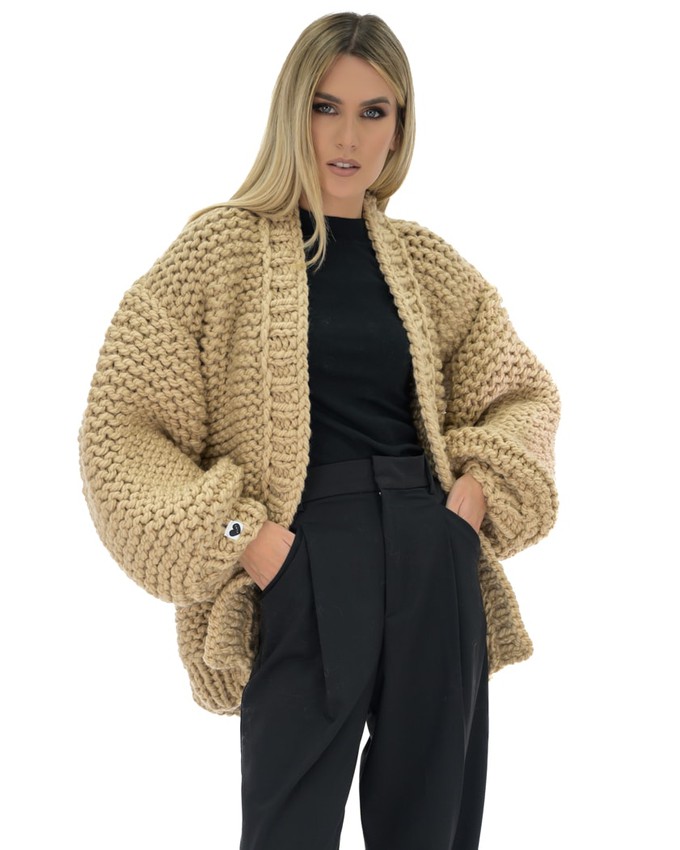 Classic Chunky Cardigan - New Gold from Urbankissed