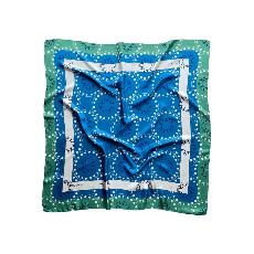 Silk Scarf - Green & Blue - Delphi via Urbankissed