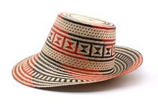 Binomio Red Short Brim Straw Hat from Urbankissed