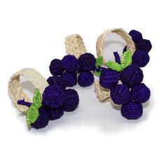Napkin Rings Purple - Grapes Fruit (Set x 4) via Urbankissed