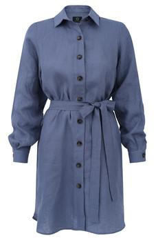 Linien Shirt Dress Blue via Urbankissed