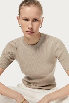 The Organic Cotton Ribbed Tee - Hay via Urbankissed