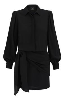 Cocktail Skirt-Like Dress - Black via Urbankissed