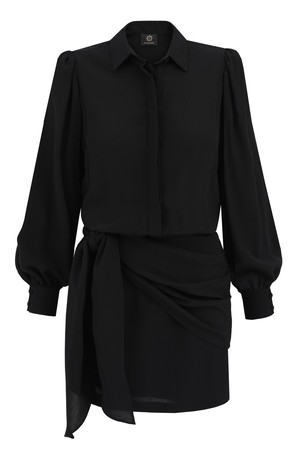 Cocktail Skirt-Like Dress - Black from Urbankissed