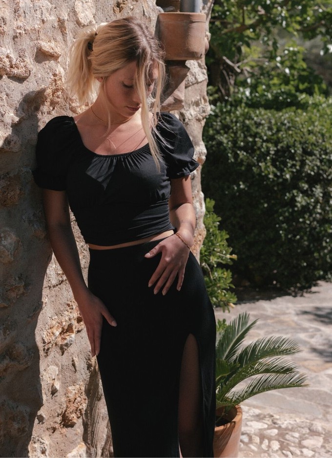 Amara Midi Skirt - Black from Urbankissed