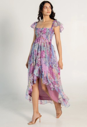 Chiffon Floral Maxi Dress from Urbankissed