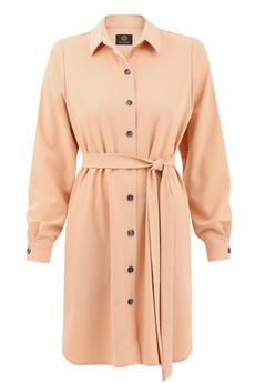 Amelie Beige Shirt Dress via Urbankissed