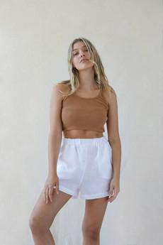 The Gabrielle - Linen Short White from Urbankissed