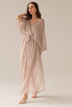 Pareo Dress Beige Print via Urbankissed