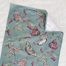 Floral Tea Towel Cotton - Butterfly from Urbankissed