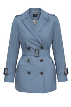 Short Blue Trench Coat via Urbankissed