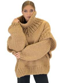 Turtle Rolled Neck Sweater - Camel via Urbankissed