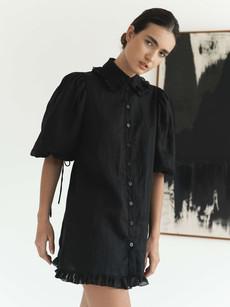 Valerie Ramie Dress in Black via Urbankissed