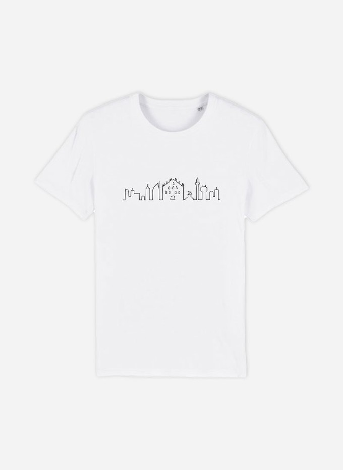 Embroidered Skyline - Milan | Organic Cotton T-shirts from Urbankissed