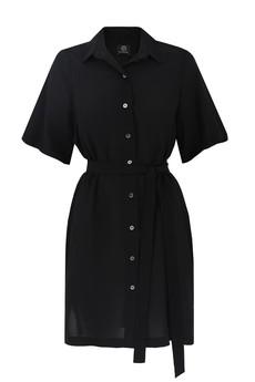 Soleil Silk Dress Black via Urbankissed