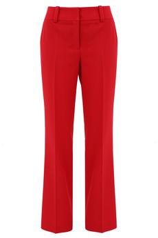Straight-Leg Pants Red via Urbankissed