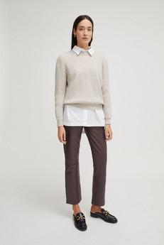 The Merino Wool Perkins Sweater - Greige via Urbankissed