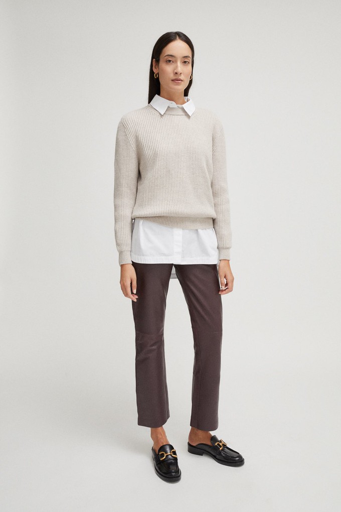 The Merino Wool Perkins Sweater - Greige from Urbankissed