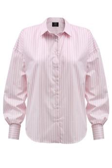 Classic Oversize Pink Striped Shirt via Urbankissed