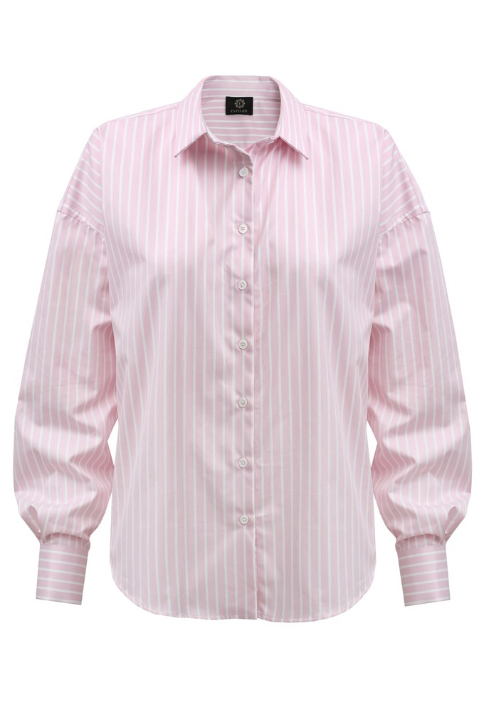 Classic Oversize Pink Striped Shirt from Urbankissed