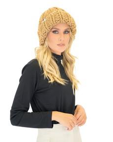 Ribbed Knit Beanie - Camel from Urbankissed