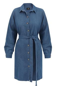 Shirt Dress Dark Denim via Urbankissed