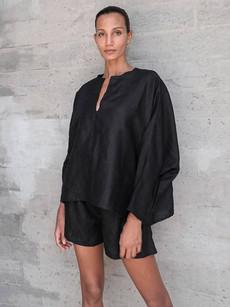 Black Linen Shirt via Urbankissed