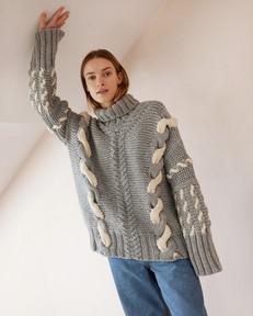 Barbora: Dove Grey Wool Turtleneck via Urbankissed