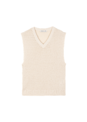 Knitted cotton spencer from Vanilia