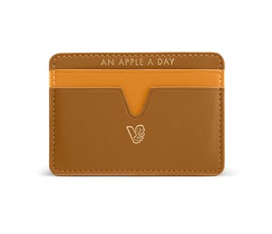 Cider Apple Leather Cardholder from Veganologie