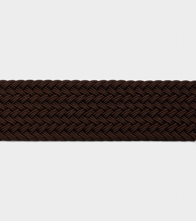 Seb Vegan Bio-Based Bamboo Braided belt in brown from Votch