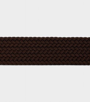 Seb Vegan Bio-Based Bamboo Braided belt in brown from Votch