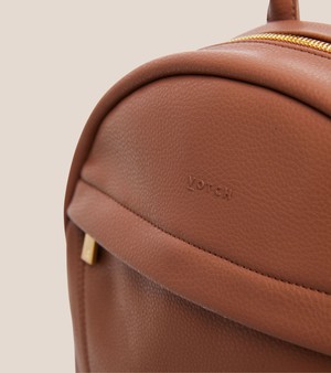 Laurie Vegan Bio-Based Bamboo Leather Backpack in Brown from Votch Laurie Vegan Bio-Based Bamboo Leather Backpack in Brown from Votch