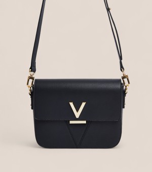 Margot Vegan Bio-Based Bamboo Leather Crossbody in Black from Votch