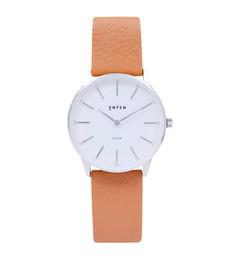 Silver & Tan Watch | Solar Classic via Votch