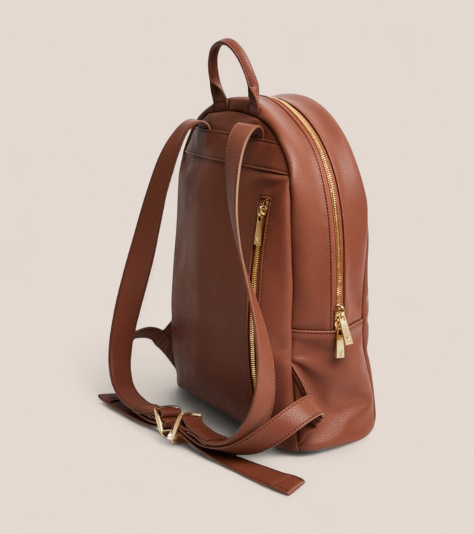 Laurie Vegan Bio-Based Bamboo Leather Backpack in Brown from Votch Laurie Vegan Bio-Based Bamboo Leather Backpack in Brown from Votch