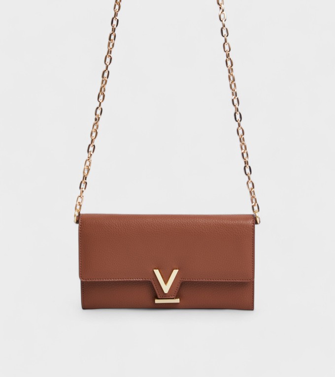 Luella Chain Purse in Brown with FREE Raya Keyring from Votch