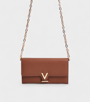 Luella Chain Purse in Brown with FREE Raya Keyring from Votch