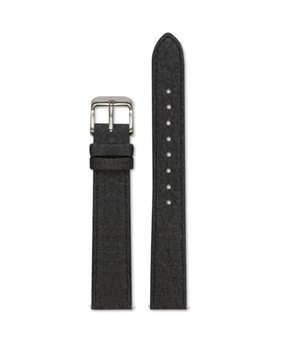 Piñatex Black with brushed silver buckle | 16mm from Votch