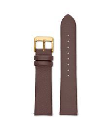 BROWN WITH BRUSHED GOLD BUCKLE | 20MM via Votch