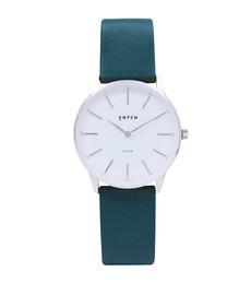 Silver & Forest Green Watch | Solar Classic via Votch