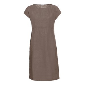 Leinenkleid, taupe from Waschbär