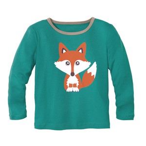 Pyjama mit Fuchs-Print, smaragd from Waschbär