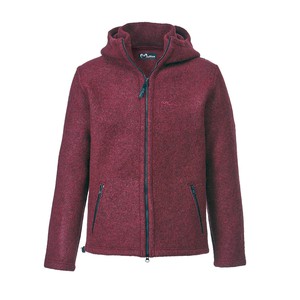 Walkjacke MU RANDY aus reiner Schurwolle, rosso from Waschbär