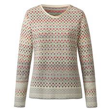 Jacquard-Pullover aus reiner Bio-Baumwolle, sand gemustert via Waschbär