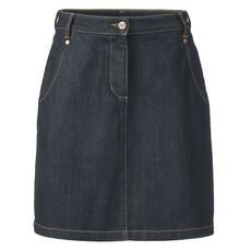 Kurzer Jeansrock mit Kontrastnähten aus reiner Bio-Baumwolle, jeansblau from Waschbär