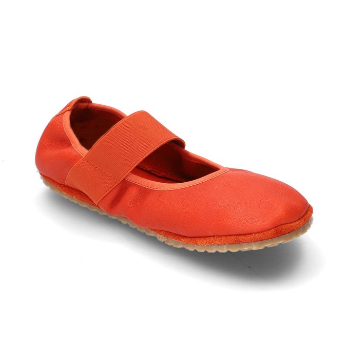 Barfußschuh Ballerina aus Bio-Leder, orange from Waschbär