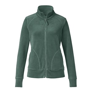 Nicki-Jacke aus reiner Bio-Baumwolle mit Reißverschluss, seegras from Waschbär