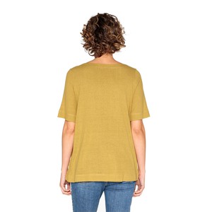 Bourretteseiden-Kurzarmshirt, safran from Waschbär